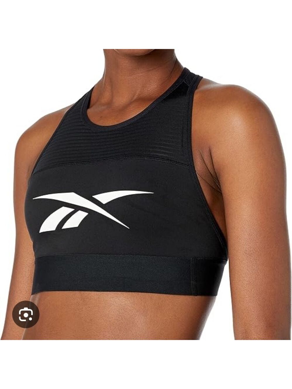 Reebok Women's Black and White Sports Bra